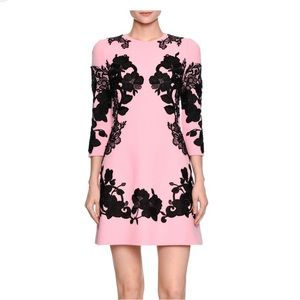 Dolce & Gabbana pink dress with lace detail 44